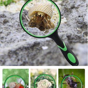 75mm Handheld 10X Optical Magnifier Magnifying Glass Loupe Jewelry Reading Lens